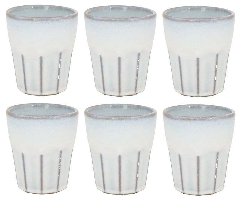 Tasses à Cappuccino Cosy & Trendy Bistro Vintage White 290 ml - 6 pièces