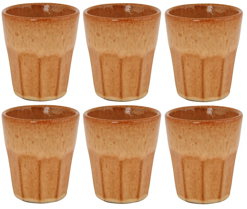 Tasses à Cappuccino Cosy & Trendy Bistro Jaune moutarde 290 ml - 6 pièces