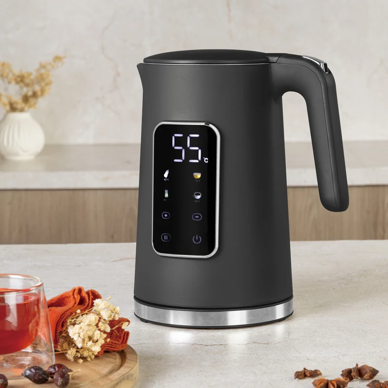 Bouilloire Électrique Numérique BerlingerHaus Mat Anthracite - Réglage de température - 1,7 litre - 2200W