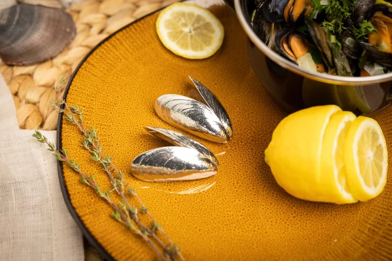 Service à moules - Marmite à moules ø 24 cm (Induction) avec Assiettes à moules & Couverts Anovi - 2 Personnes