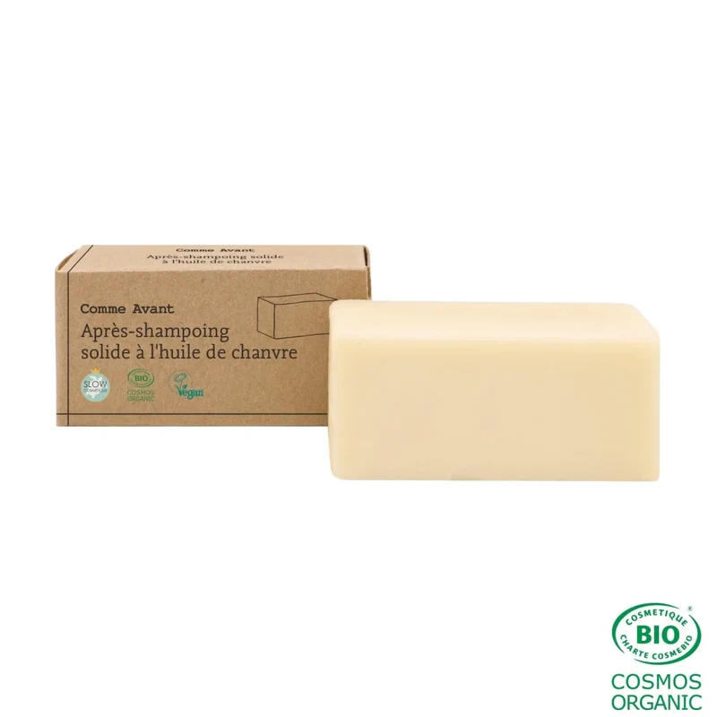 Après shampoing solide à l'huile de chanvre