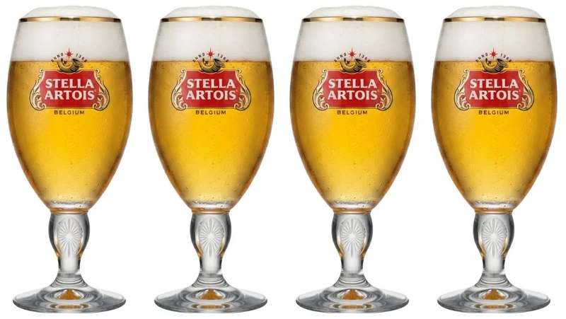 Verres à bière Stella Artois - Chalice - 250 ml - 4 pièces