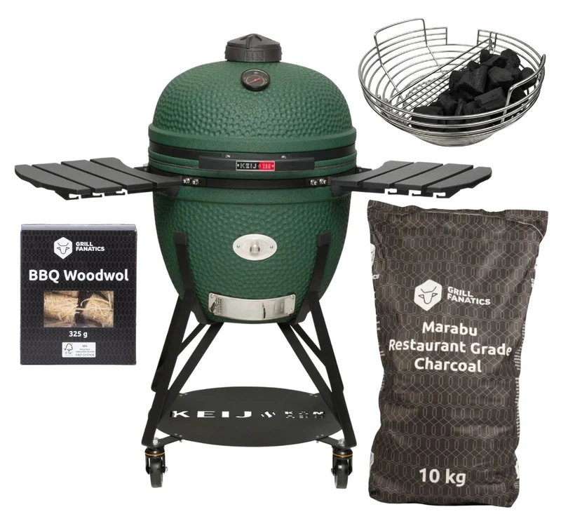 Keij Kamado Legend XL Vert Set de démarrage - Kamado BBQ Barbecue Grill