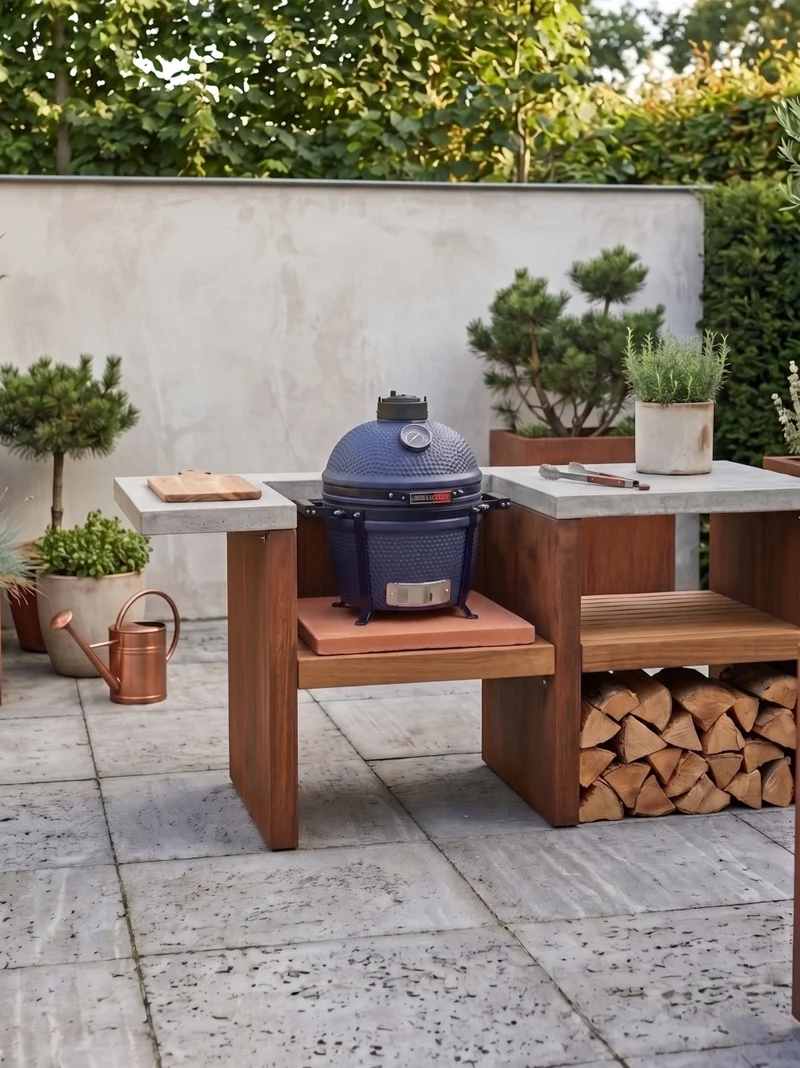 Keij Kamado BBQ Legend Compact Blue - 15 pouces