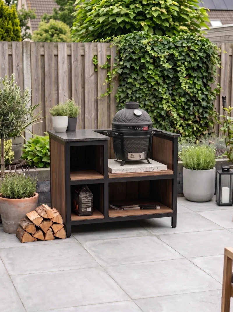 Keij Kamado BBQ Legend Compact Noir Mat - 15 pouces