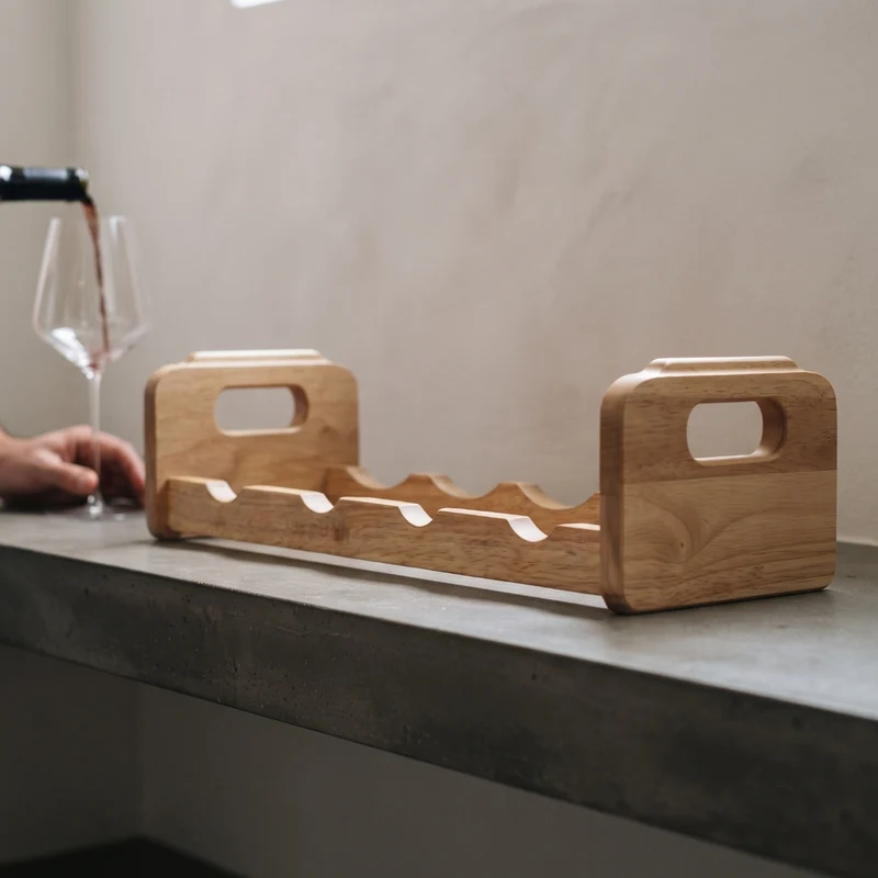 Casier à vin Cosy & Trendy en bois - Empilable - 4 bouteilles