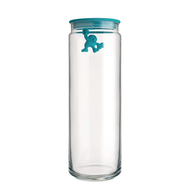 Bocal de conservation Alessi Gianni A Little Man Holding On Tight Bleu - 2 litres - Mattia Di Rosa - AMDR08 AZ
