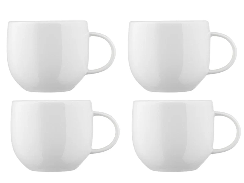 Tasses à café Alessi All-Time 270 ml - 4 pièces - Guido Venturini - AGV29/78