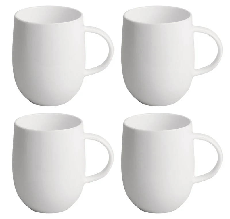 Ensemble de mugs Alessi All-Time 375 ml - 4 pièces - Guido Venturini - AGV29/89