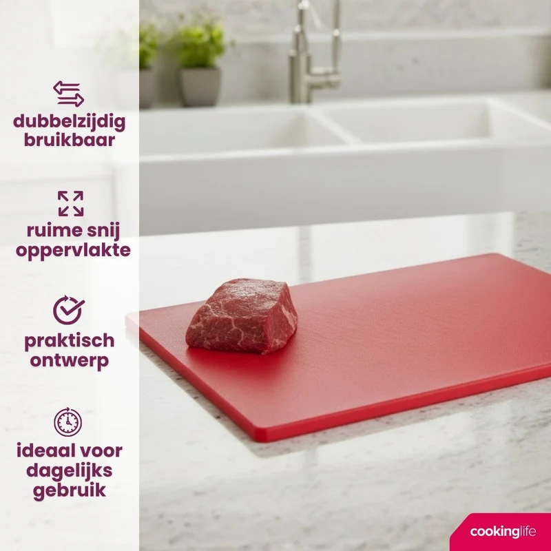 Ensemble de planches à découper Cookinglife HACCP 5 pièces - 45 x 30 cm