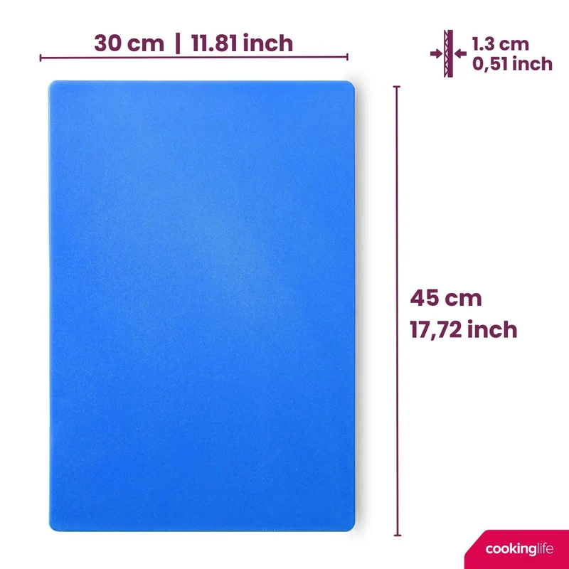 Ensemble de planches à découper Cookinglife HACCP 5 pièces - 45 x 30 cm