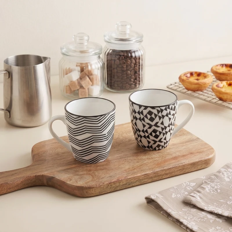 Tasses à café Cosy & Trendy Nikko Black 190 ml - 6 pièces