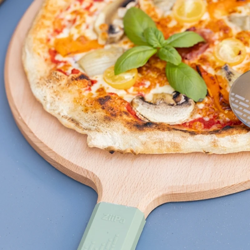 Planche de service / Planche à pizza ZiiPa Sora en bois de hêtre Eucalyptus - ø 31 cm