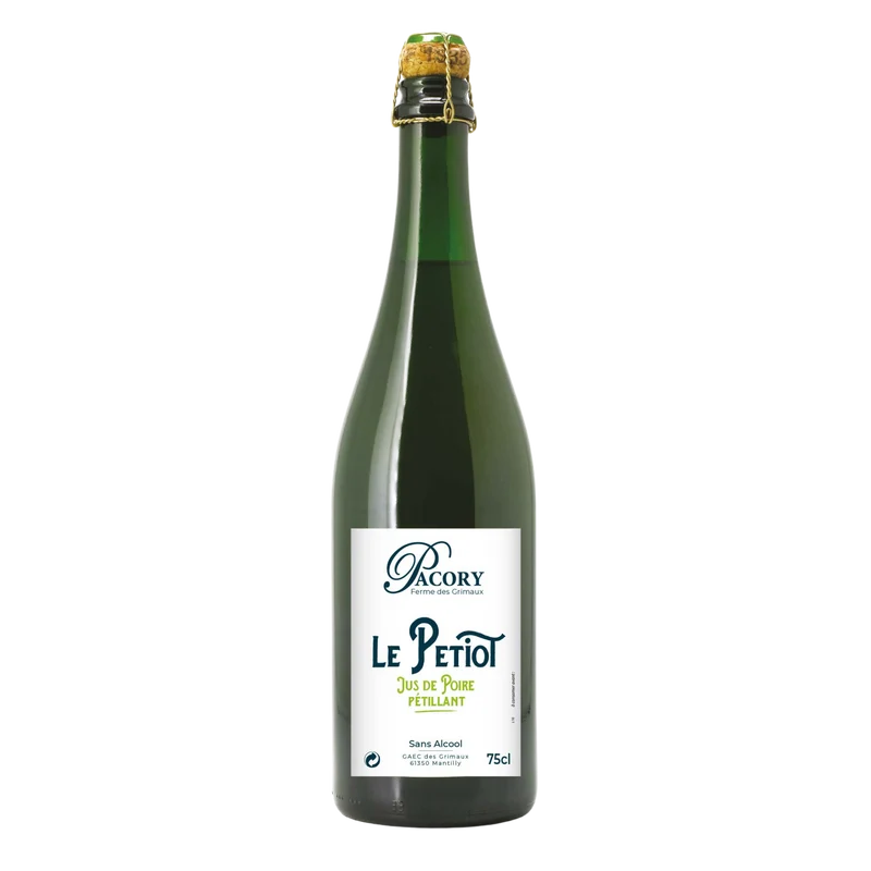 Le Petiot - Jus de Poire Pétillant bio - Pacory – Ferme des Grimaux