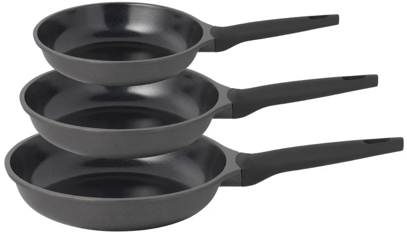 Sola Batterie de cuisine Ceramic Deluxe 3 pièces - ø 20, 24 et 28 cm - revêtement antiadhésif céramique