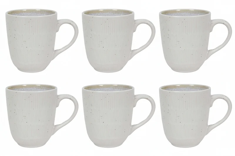 Cookinglife Mugs Nola Beige 350 ml - 6 pièces