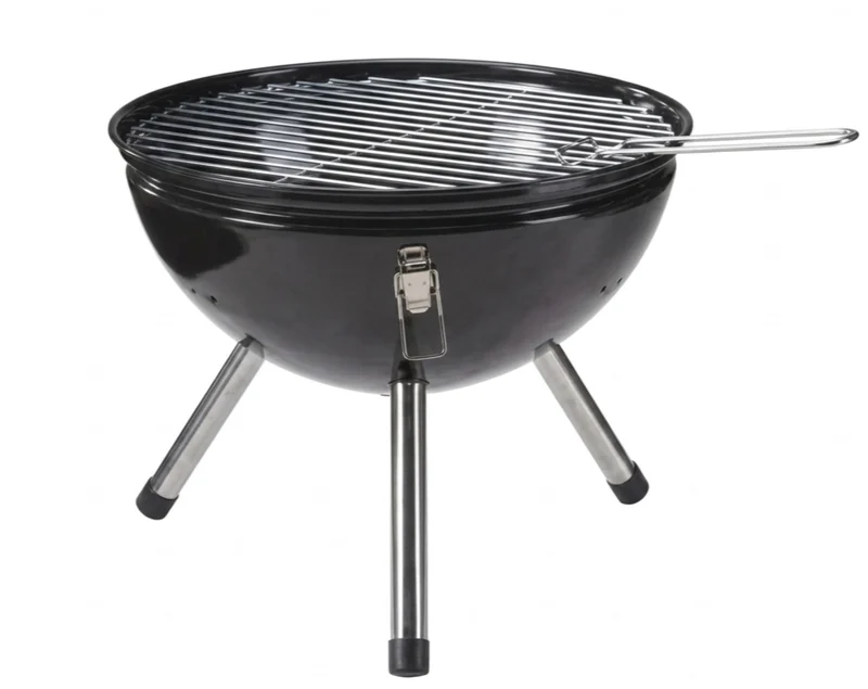 Cookinglife Barbecue à boule avec pieds Fire & Flavour - Charbon de bois - 39 cm - Compact - Noir