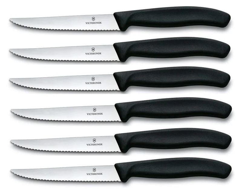 Couteaux à steak Victorinox Swiss Classic Crantés - 6 pièces