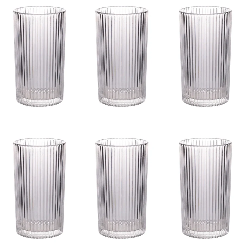 Villa d'Este Home Verre à eau Cylinder - Transparent - 405 ml - 6 pièces