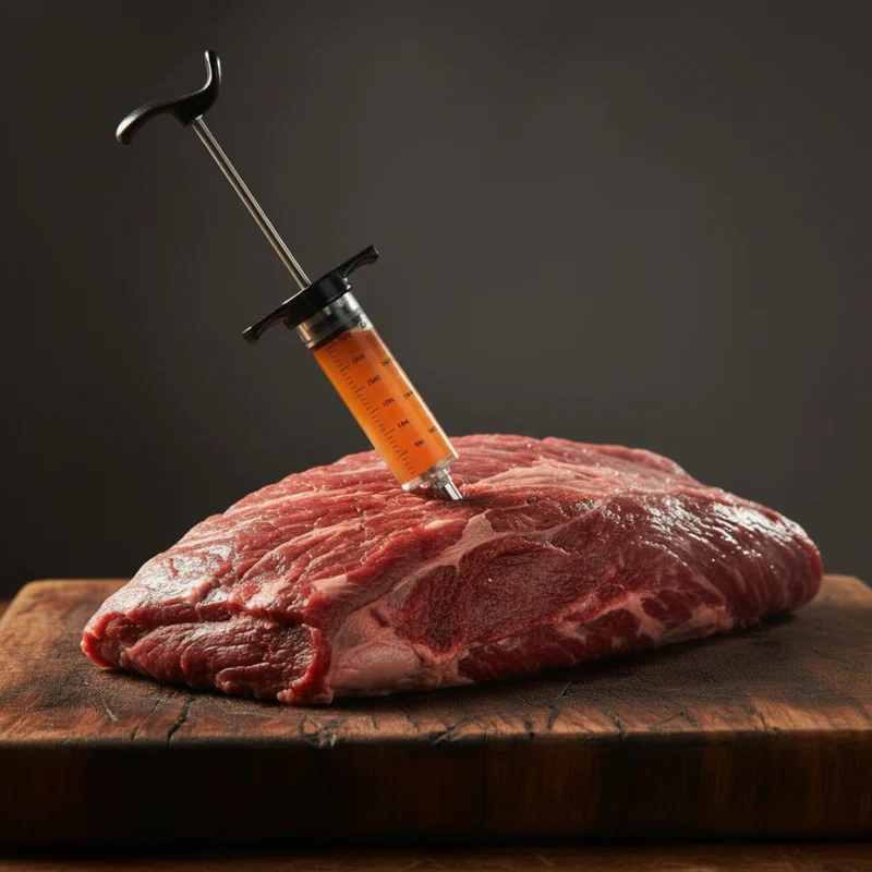Cookinglife Set de pulled pork BBQ-Kit 5 pièces - Fire & Flavour - Griffes à viande, injecteur & rub
