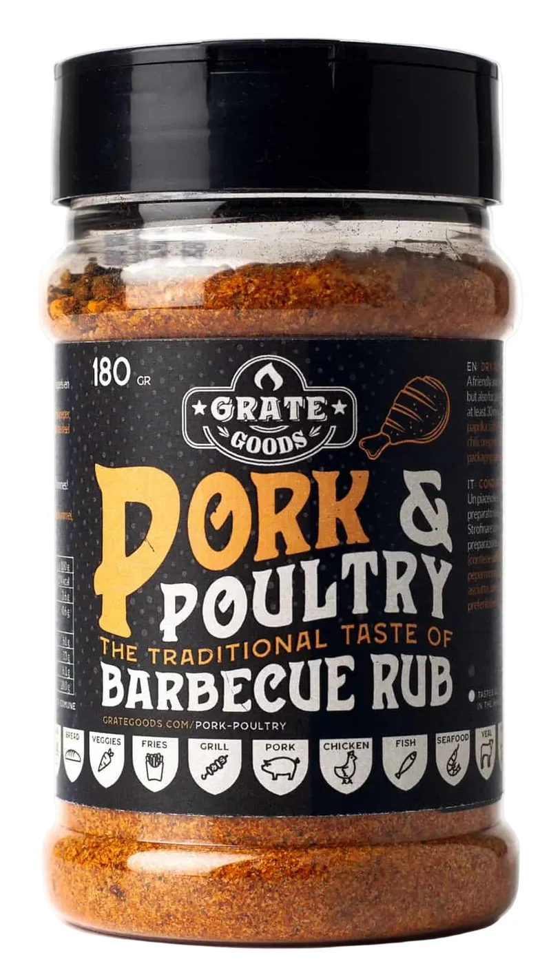 Grate Goods BBQ Rub Porc & Volaille - 180 gram