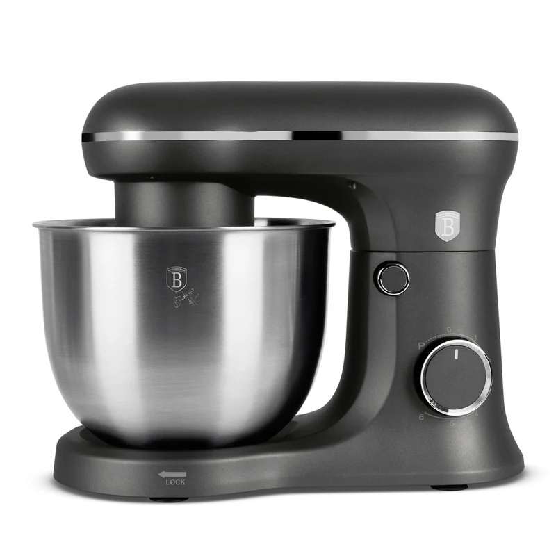 Robot de cuisine BerlingerHaus Mat Anthracite - Bol en inox 5 Litres - 1500W