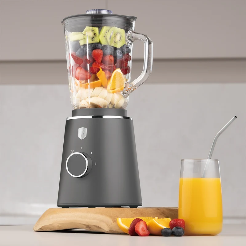 Blender BerlingerHaus Mat Antracite - Bol en verre - 1,5 litre - 1000W
