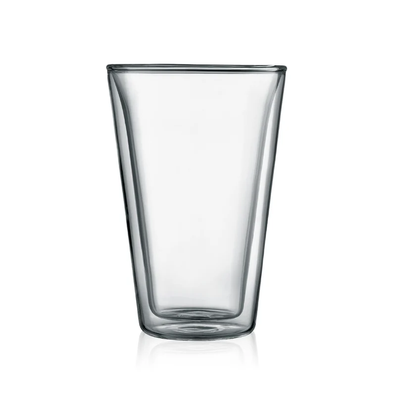 Verre à latte macchiato Bodum à double paroi Canteen - Valve brevetée - 400 ml - 2 pièces