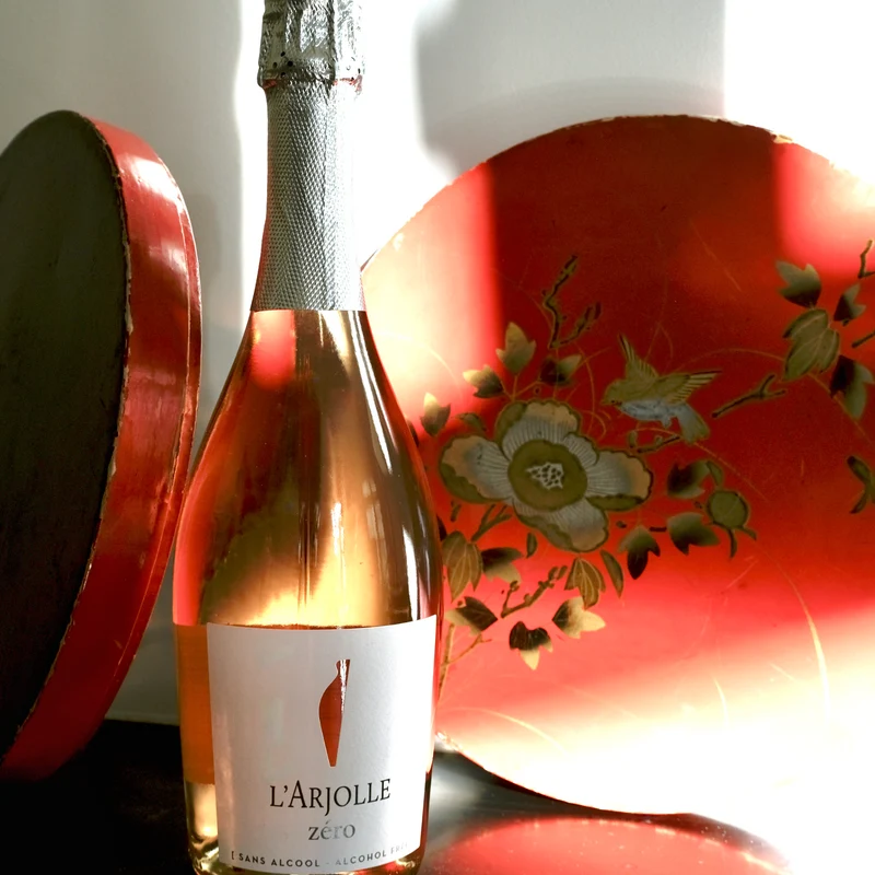 Syrah Cabernet - Effervescent rosé sans alcool 0% - Domaine de l'Arjolle
