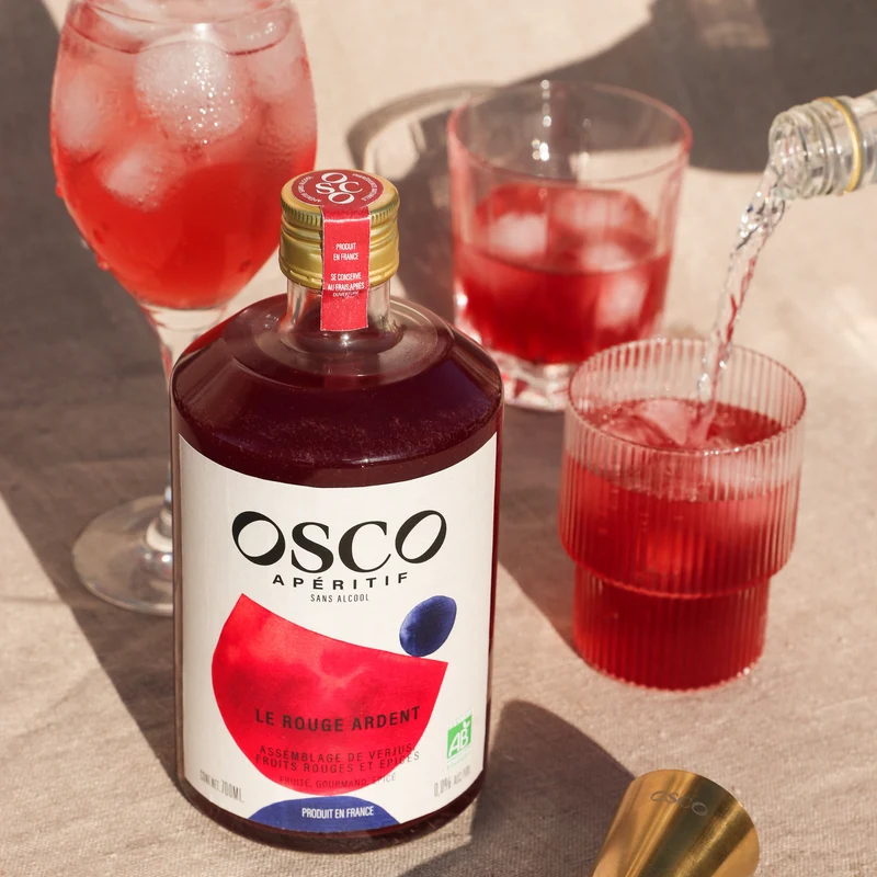 Le Rouge Ardent - Apéritif bio sans alcool - OSCO