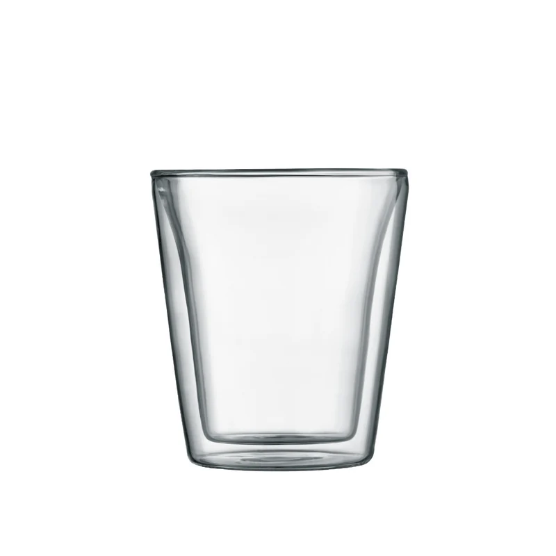 Verre à café et à thé double paroi Bodum Canteen - Valve brevetée - 200 ml - 2 pièces