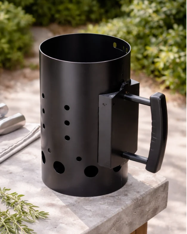 Cookinglife Brikettenstarter Set BBQ - Avec 3 kg de briquettes en noix de coco et des gants