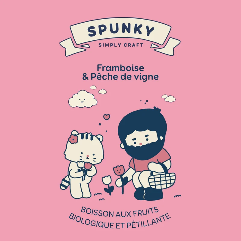 Framboise et Pêche de vigne - Spunky