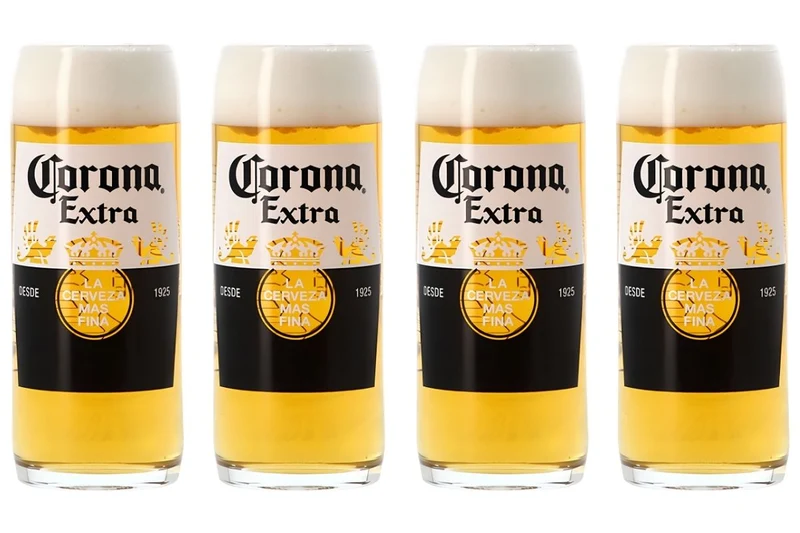 Verres à bière Corona 330 ml - 4 pièces