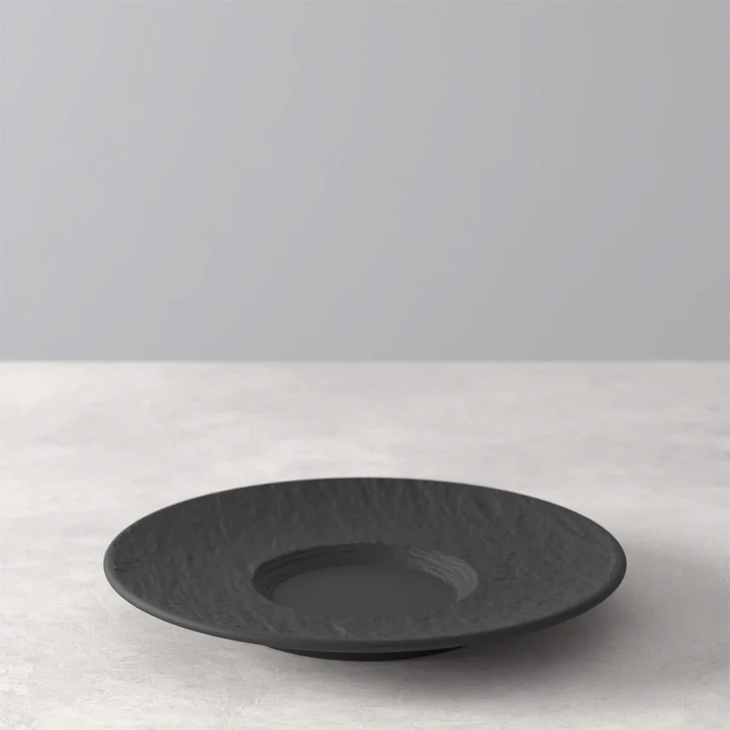Tasse à café et soucoupe Villeroy & Boch Manufacture Rock - Noir - 160 ml