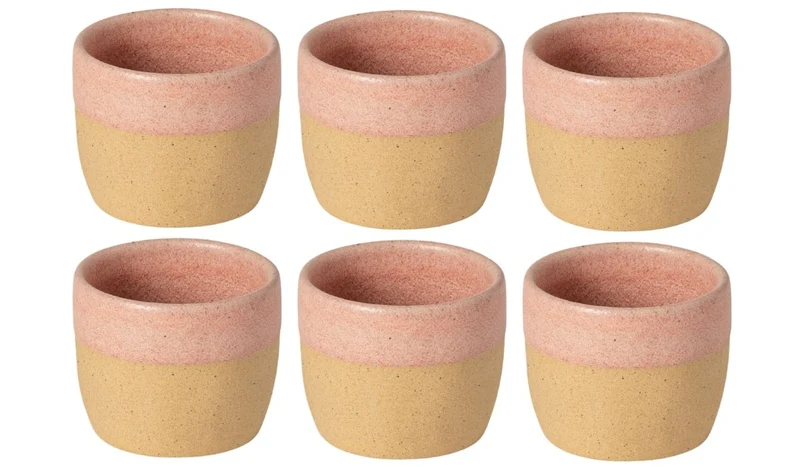 Costa Nova Tasses à café Arenito Mauve Rose 200 ml - 6 pièces