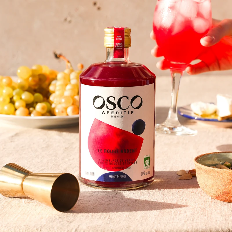 Le Rouge Ardent - Apéritif bio sans alcool - OSCO