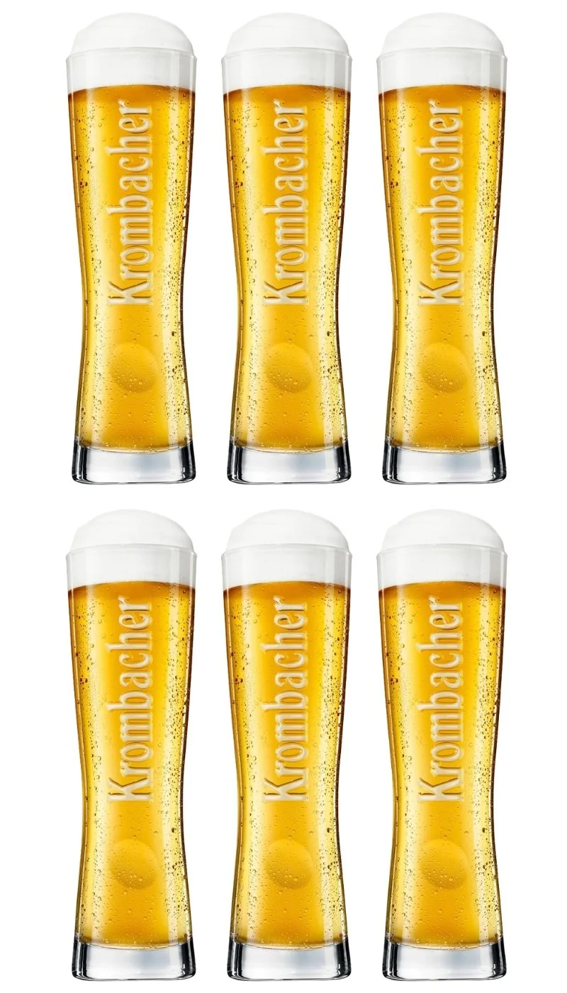 Verres à bière Krombacher Star Cup 250 ml - 6 pièces