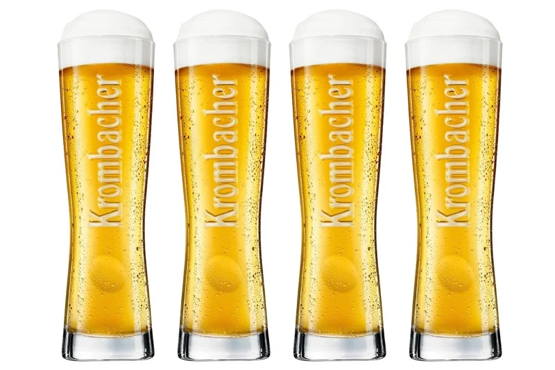 Verres à bière Krombacher Star Cup 250 ml - 4 pièces