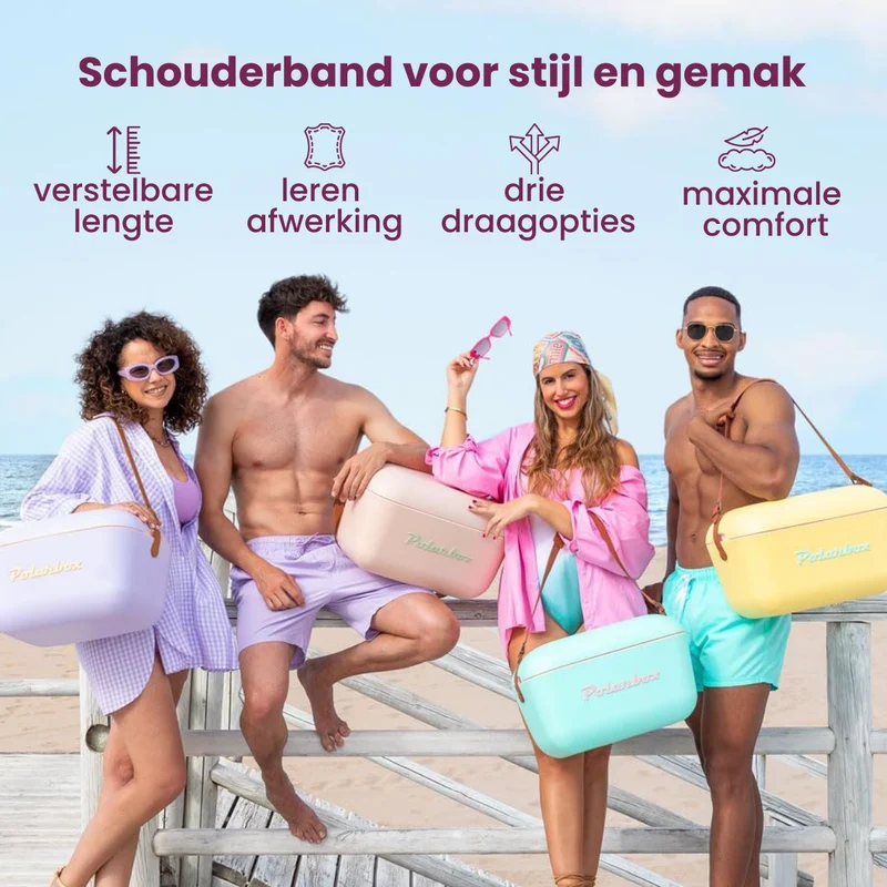 Glacière Polarbox - Glacière avec bandoulière - Lime-Lilac - 20 L