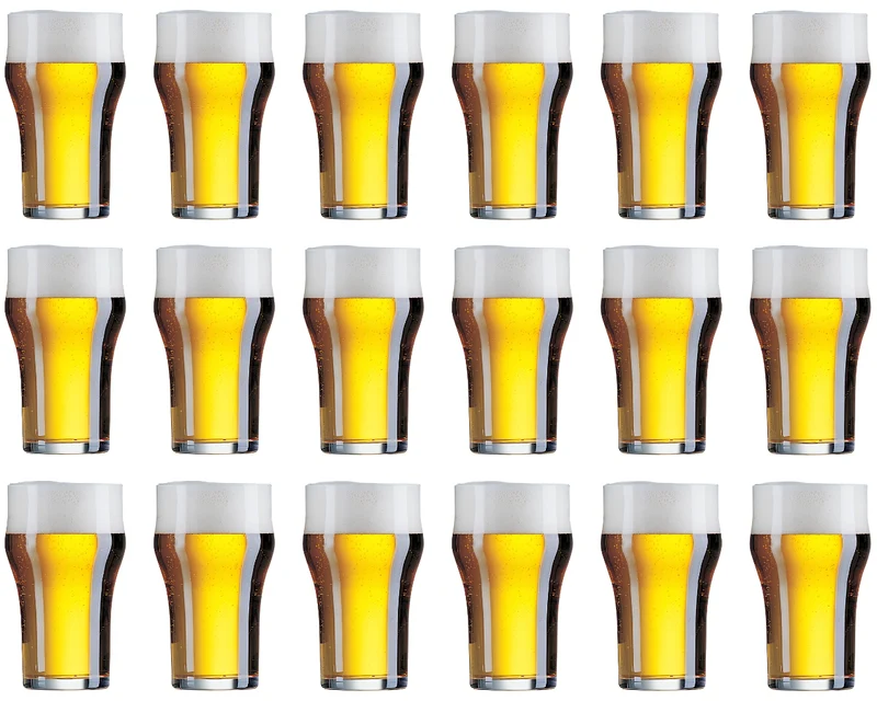 Verres à bière Cookinglife Nonic 340 ml - 18 pièces