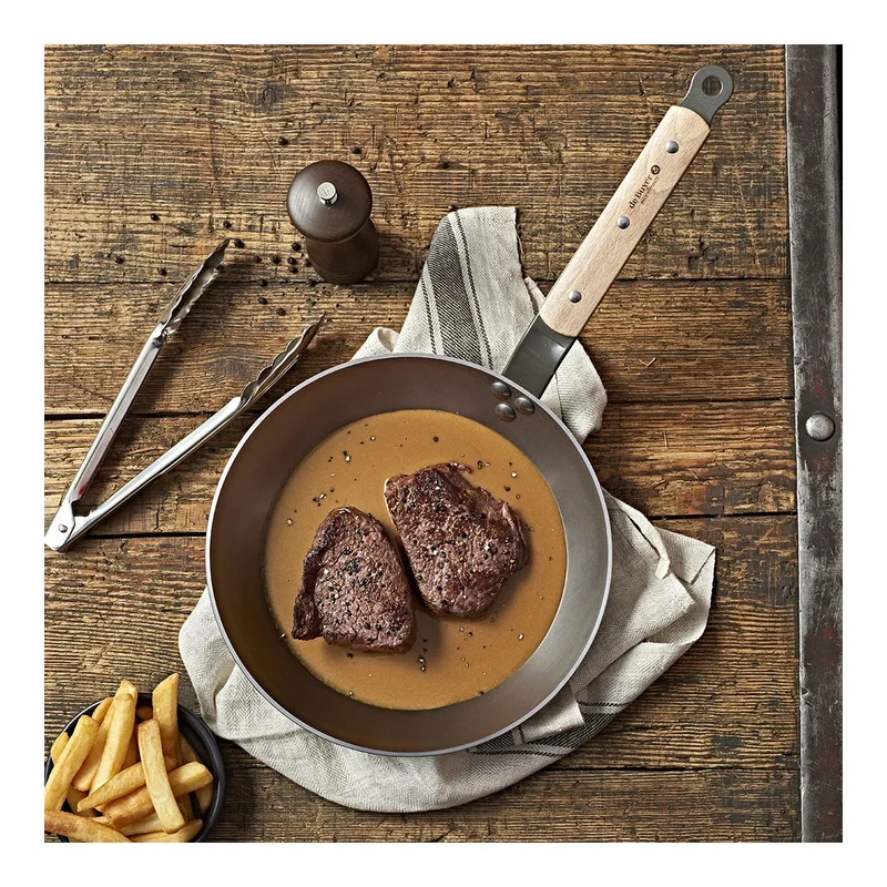 Poêle De Buyer Mineral B en bois - ø 26 cm - Sans revêtement antiadhésif