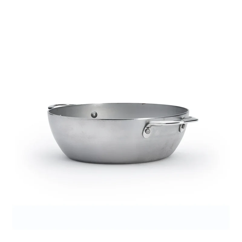 Poêle à frire De Buyer - avec 2 poignées - Mineral B - ø 28 cm / 4 litres - sans revêtement antiadhésif
