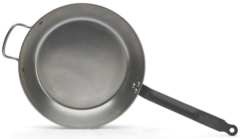 Poêle à frire De Buyer Lyonnaise Carbon - ø 32 cm - Sans revêtement antiadhésif