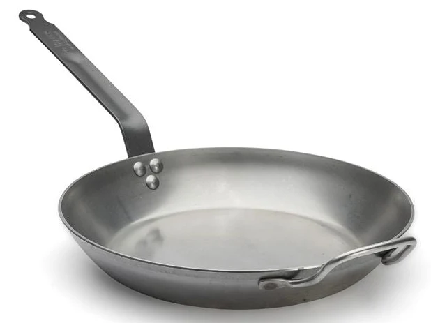 Poêle à frire De Buyer Lyonnaise Carbon - ø 32 cm - Sans revêtement antiadhésif