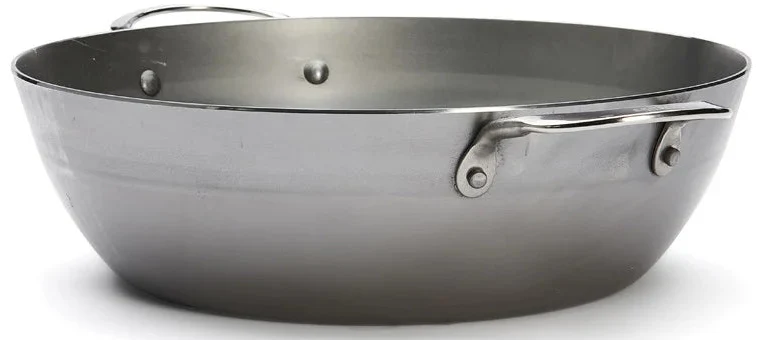 Poêle à frire De Buyer - avec 2 poignées - Mineral B - ø 32 cm / 5,5 litres - sans revêtement antiadhésif