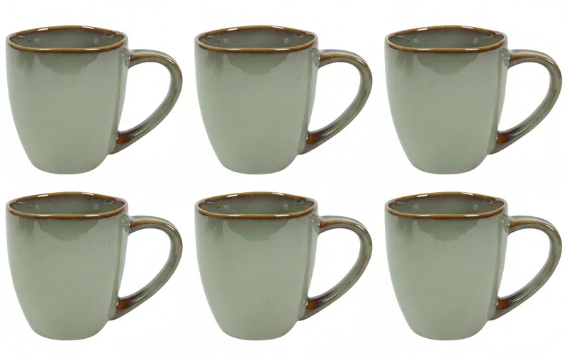 Ensemble de mugs Cookinglife - Mugs a café - Sabi - 450 ml - 6 pieces