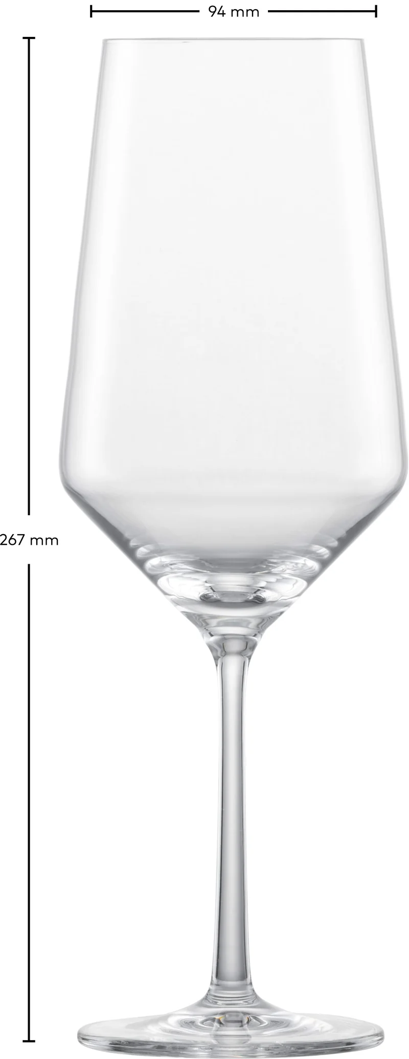 Ensemble de verres a vin Zwiesel - Verres a bordeaux - Pure - 680 ml - 2 pièces