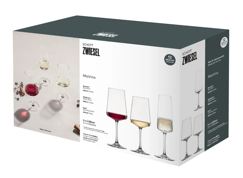 Set de verres a vin Schott Zwiesel - Verres a vin rouge - MioVino - 12 pieces