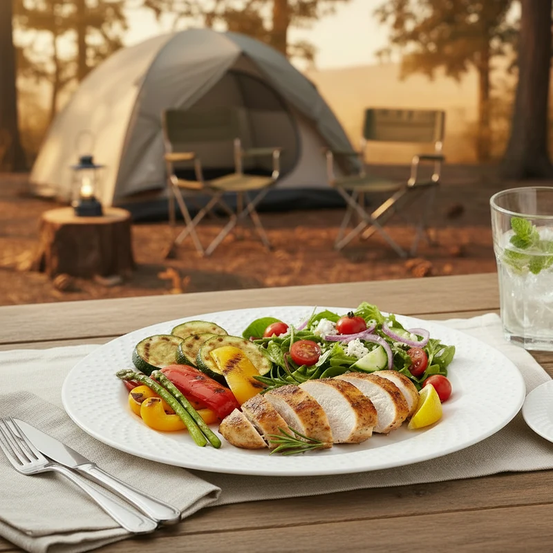 Set de service Cookinglife - Service 4 personnes - CampVibe - Ø28 cm - 12 pièces